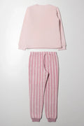 Fleece Popcorn Pyjamas Pink (3)