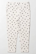 Spot Long Leggings Cream