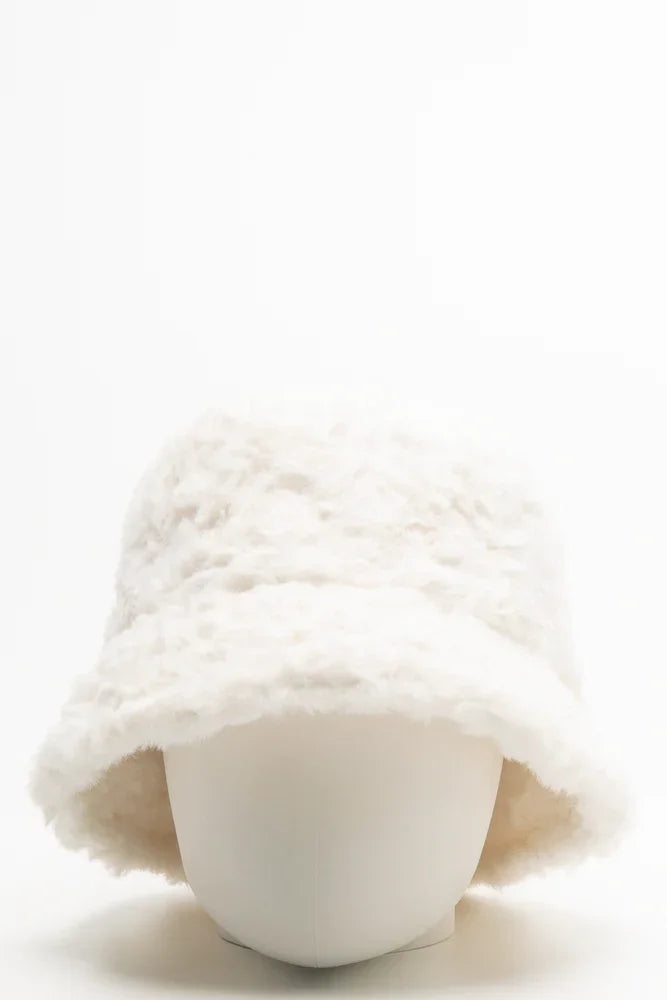 Fur Bucket Hat Natural