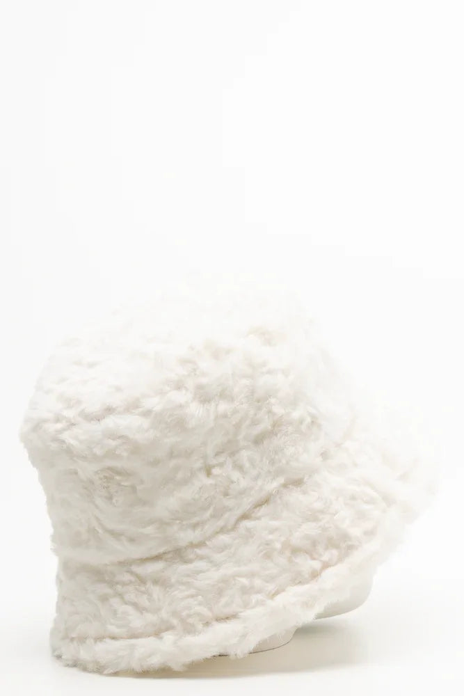 Fur Bucket Hat Natural