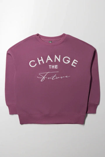 Crew Neck Tracktop Purple