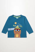 Bear Long Sleeve T-Shirt Teal