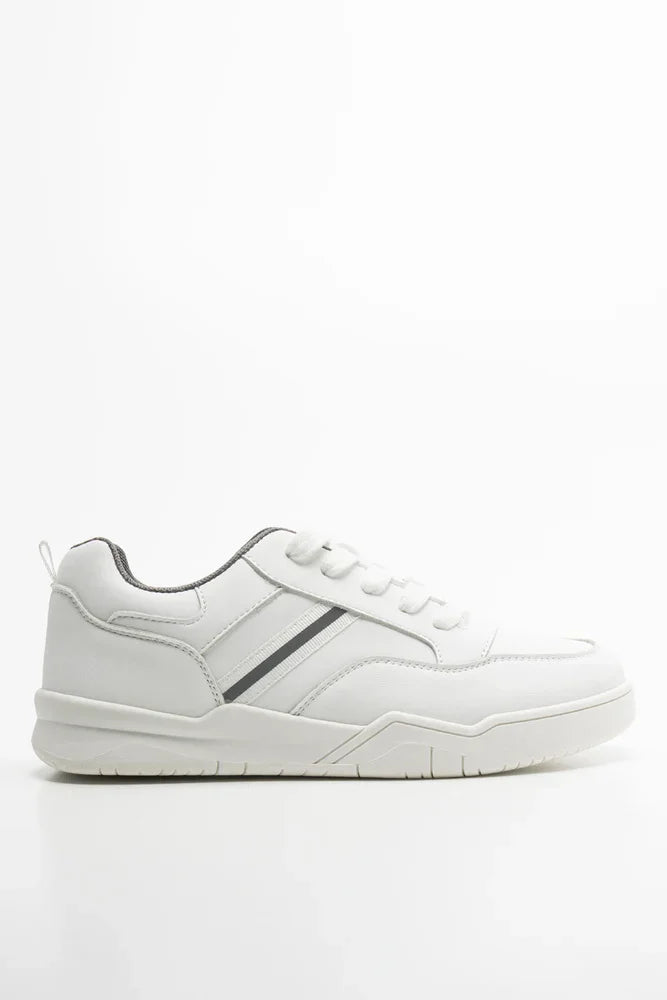 Lace Up Trainers White