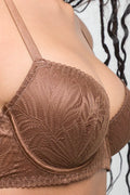 2 Pack Lace Balconette Bra Brown And Natural (4)