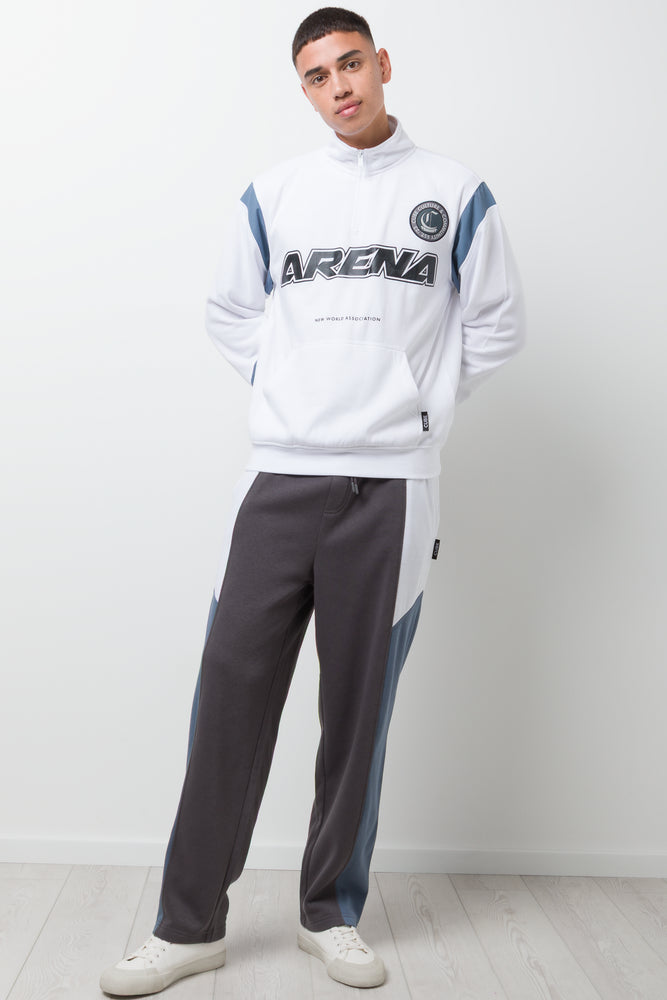 Straight Leg Cargo Jogger Trackpants Dark Grey
