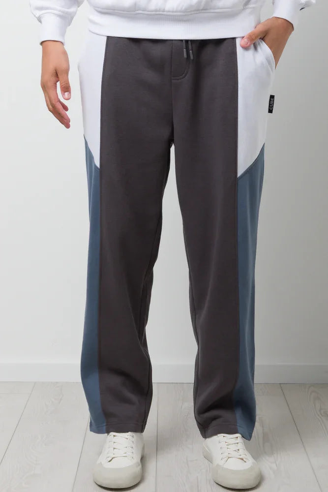 Straight Leg Cargo Jogger Trackpants Dark Grey