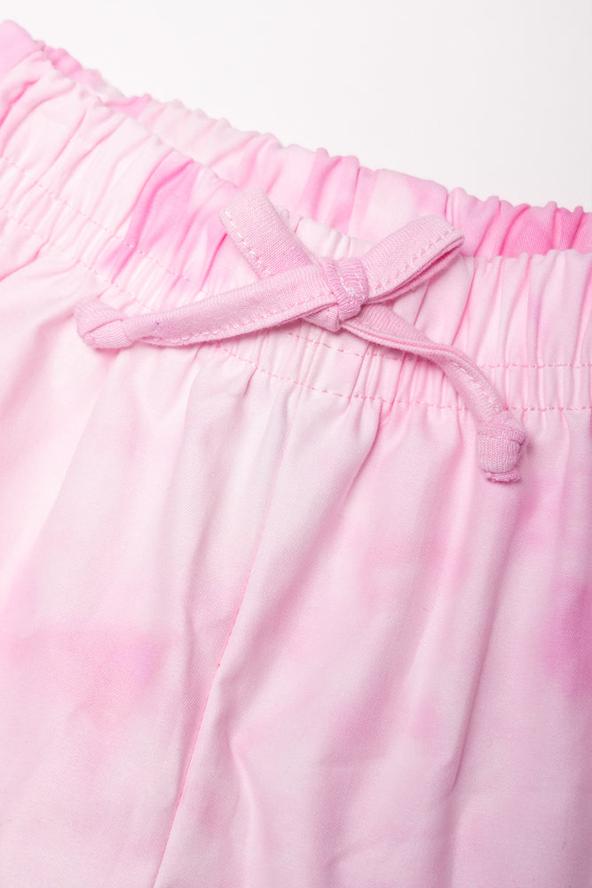 Tie Dye Shorts Set Pink (2)