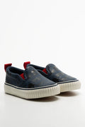 Mickey Mouse Denim Slip On Sneakers Blue