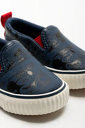 Mickey Mouse Denim Slip On Sneakers Blue (2)
