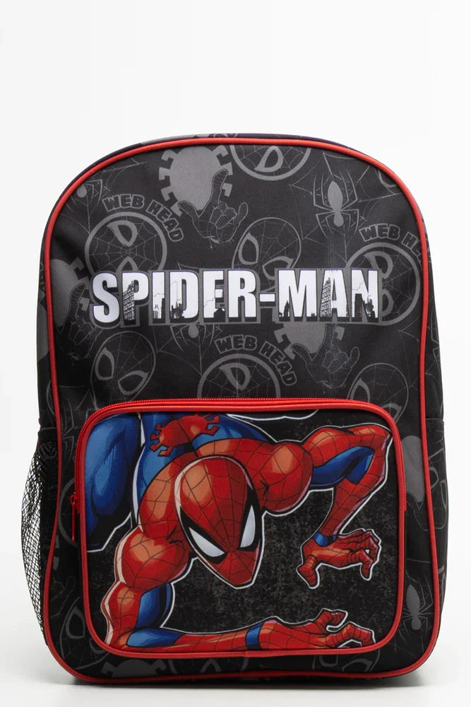 Spider-Man Front Pocket Backpack Black