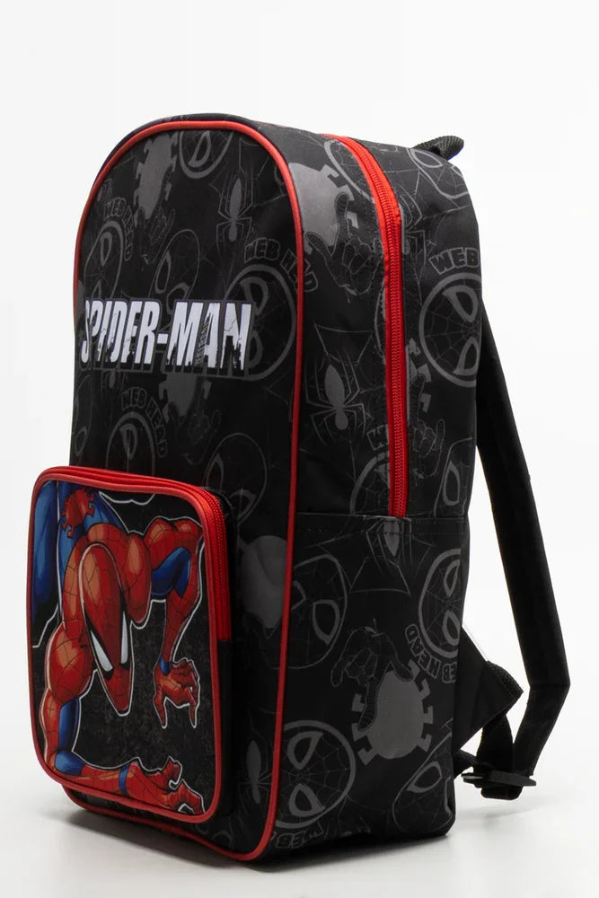 Spider-Man Front Pocket Backpack Black