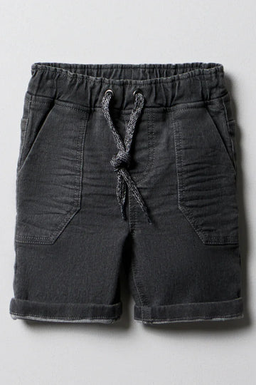 Denim Shorts Charcoal