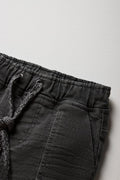 Denim Shorts Charcoal (1)