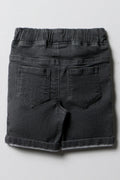 Denim Shorts Charcoal (2)