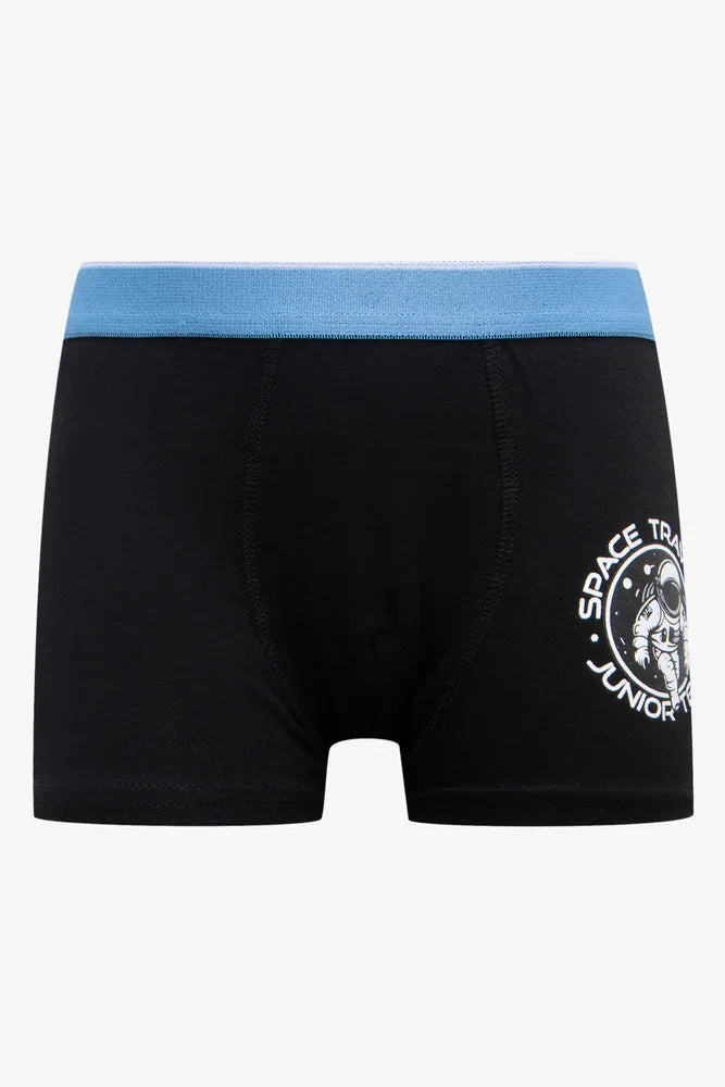 3 Pack Knit Boxers Navy And Grey (3)