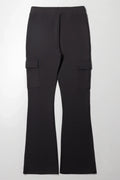 Cargo Flare Leggings Charcoal (2)