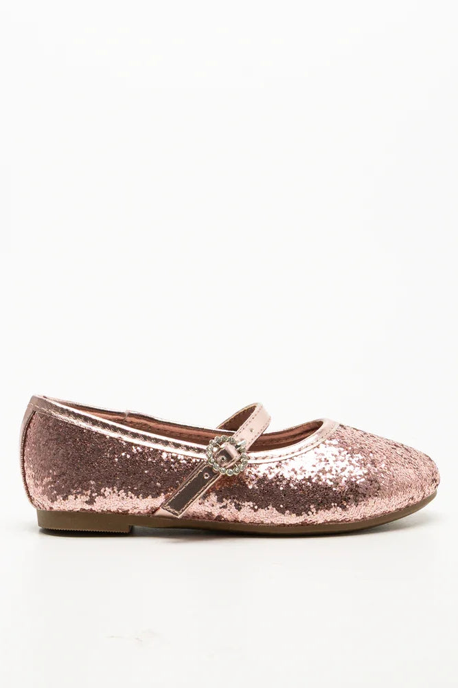 Sparkle Mary-Jane Pumps Pink
