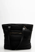 Large Puffer Tote Bag Black