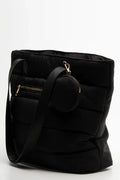 Large Puffer Tote Bag Black (1)