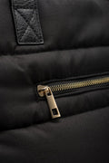Large Puffer Tote Bag Black (3)