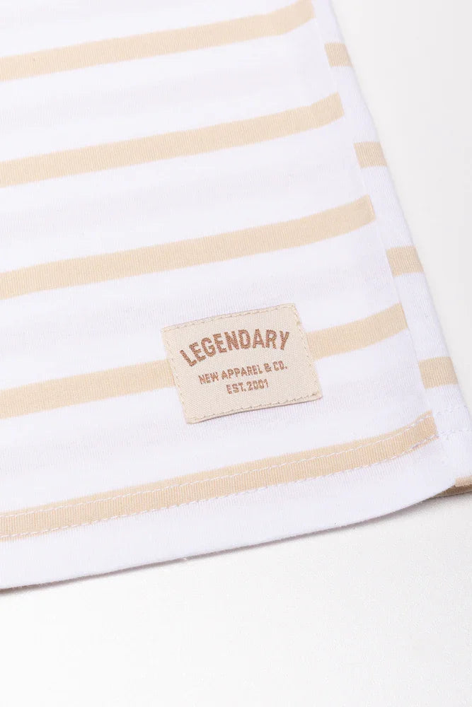 Stripe Short Sleeve T-Shirt Natural