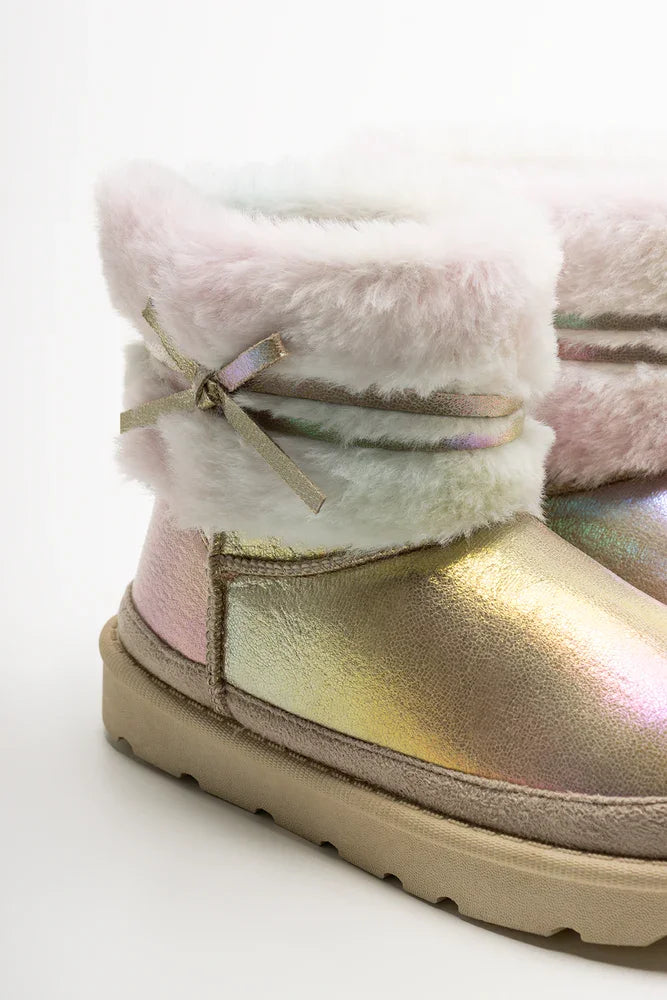 Fur Comfy Boots Pink (3)