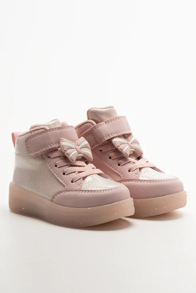 Light Up High Top Sneaker Pink