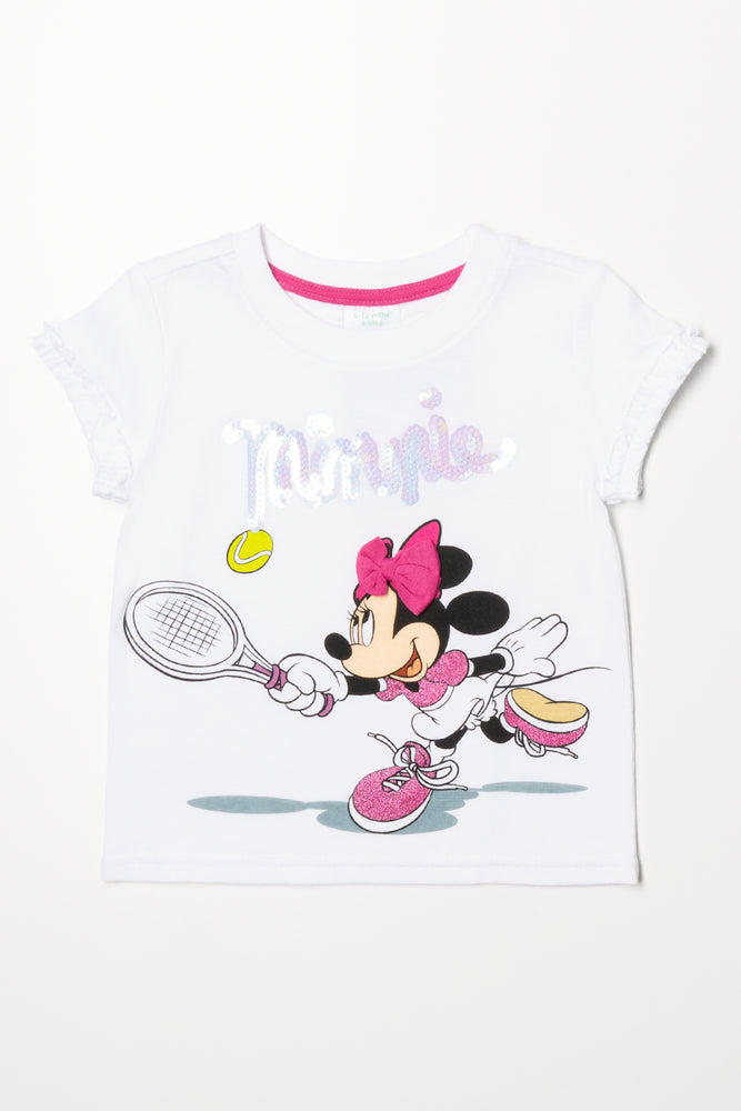 Minnie Mouse T-Shirt White Tops T-Shirts Ackermans – Tops