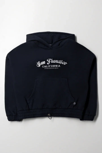 San Francisco Embroidered Hoodie Navy