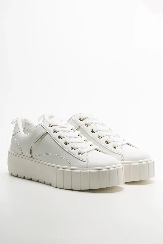 Platform Sneakers White