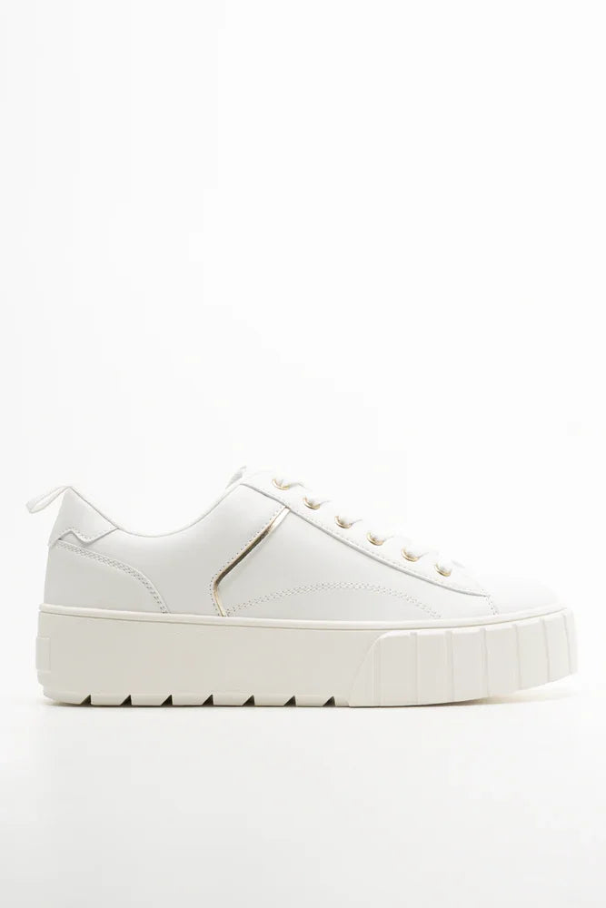 Platform Sneakers White