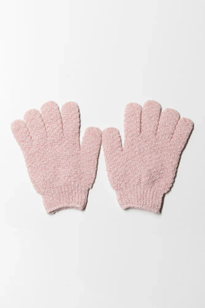Bath Gloves Light Pink