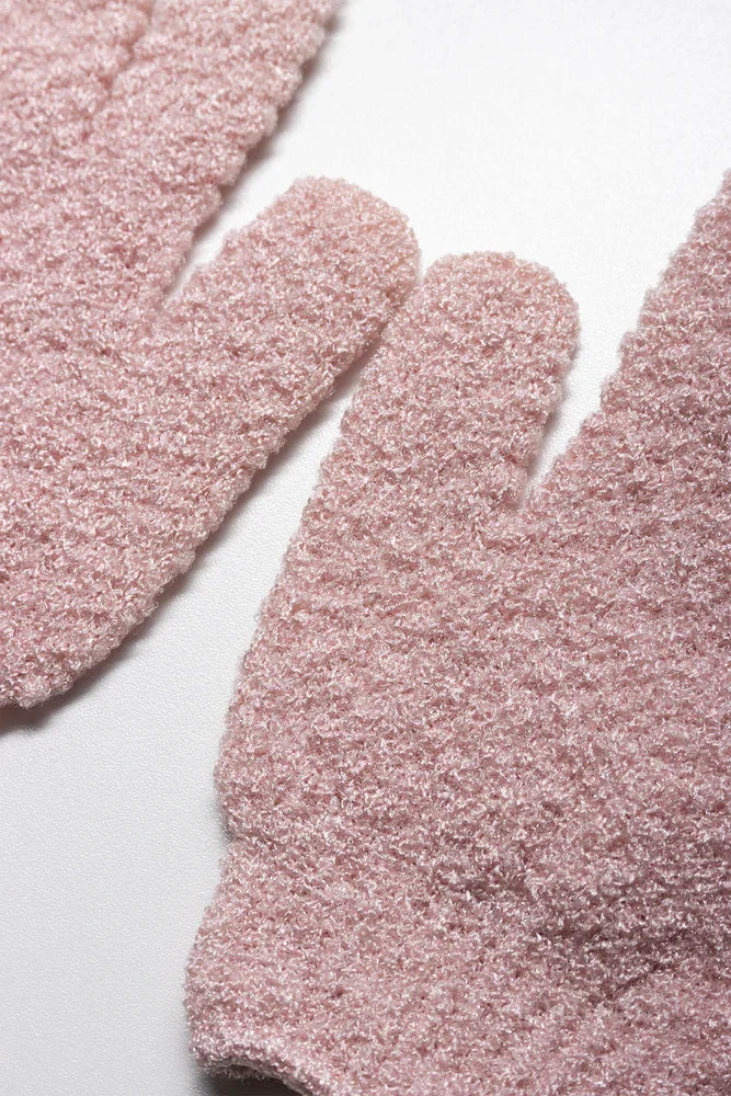 Bath Gloves Light Pink