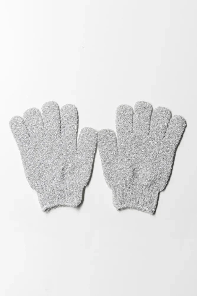 Bath Gloves Grey