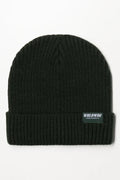 Plain Rib Beanie Dark Green