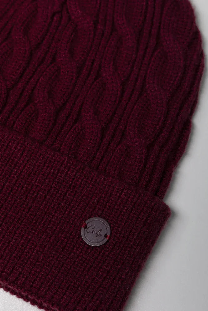 Knit Beanie Burgundy