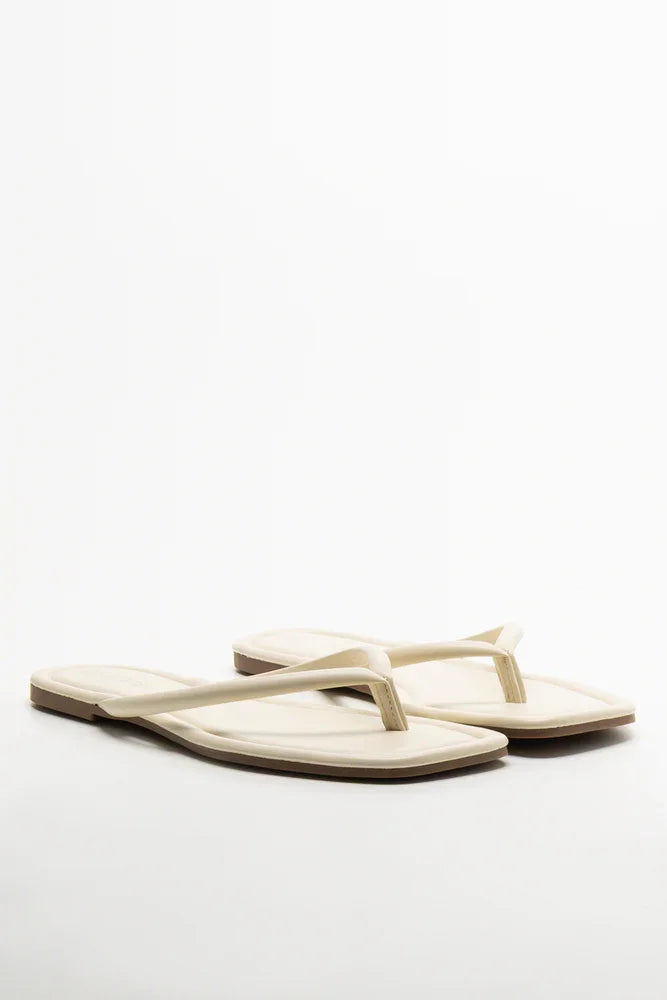 Thong Mule Sandal Natural