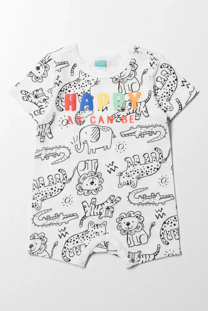 Safari Romper White