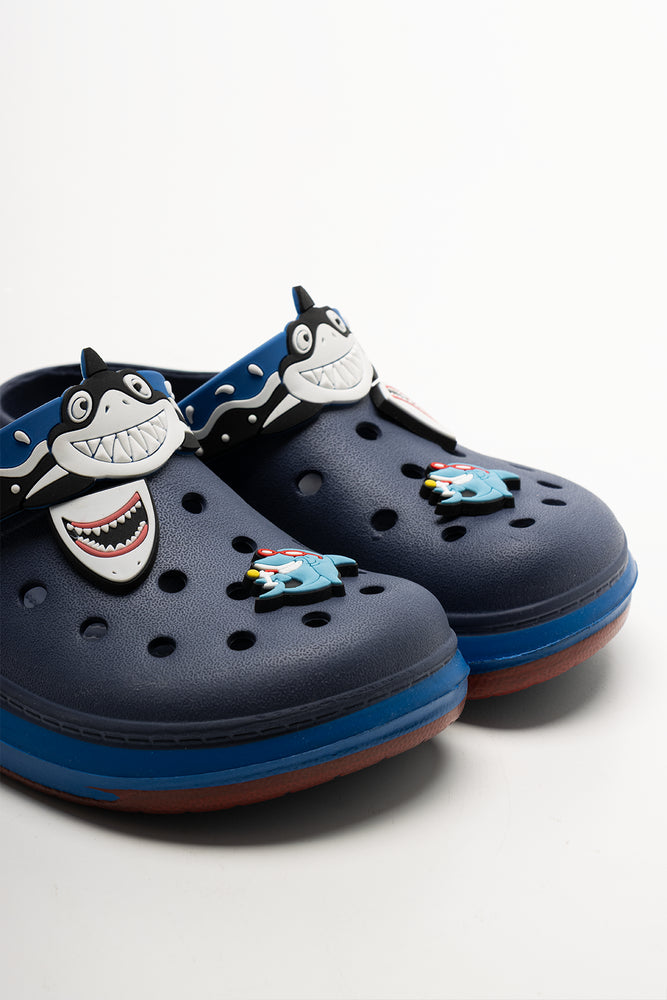 Shark Clogs Navy (2)