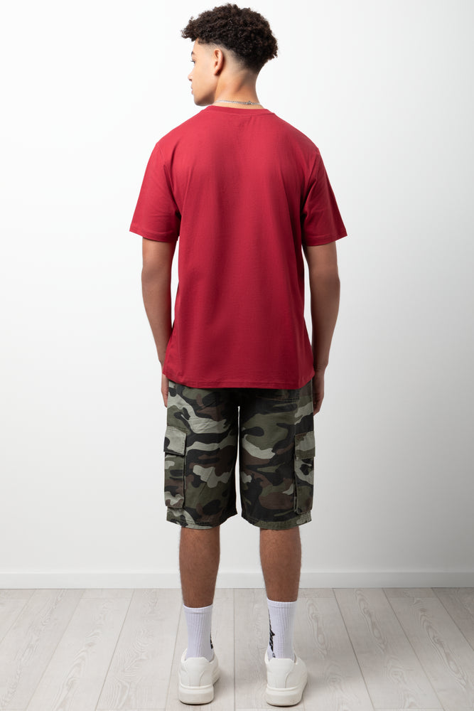 Camo Cargo Shorts Green (2)