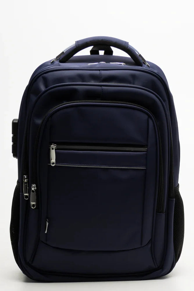 Laptop Bag With Lock Navy