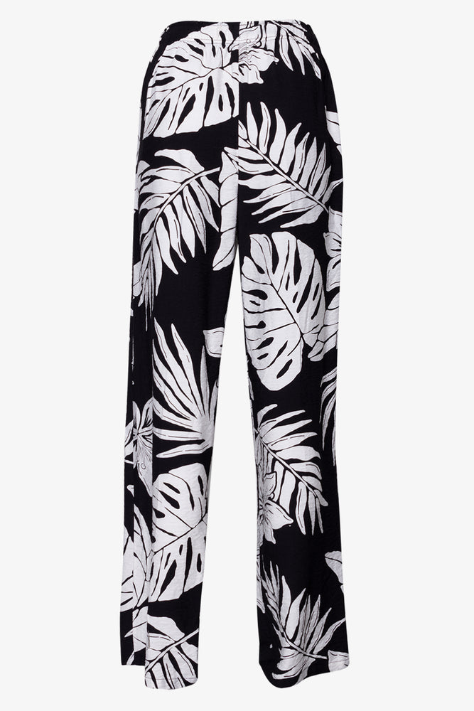 Tropical Relaxed Pants Black (1)