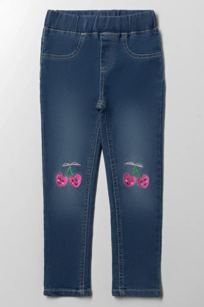 Cherry Jeggings Blue