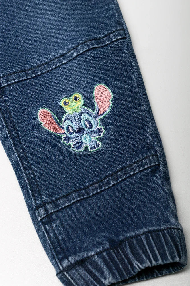 Lilo And Stitch Denim Joggers Blue