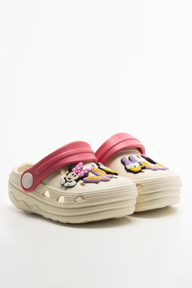 Minni Mouse Clogs Cream