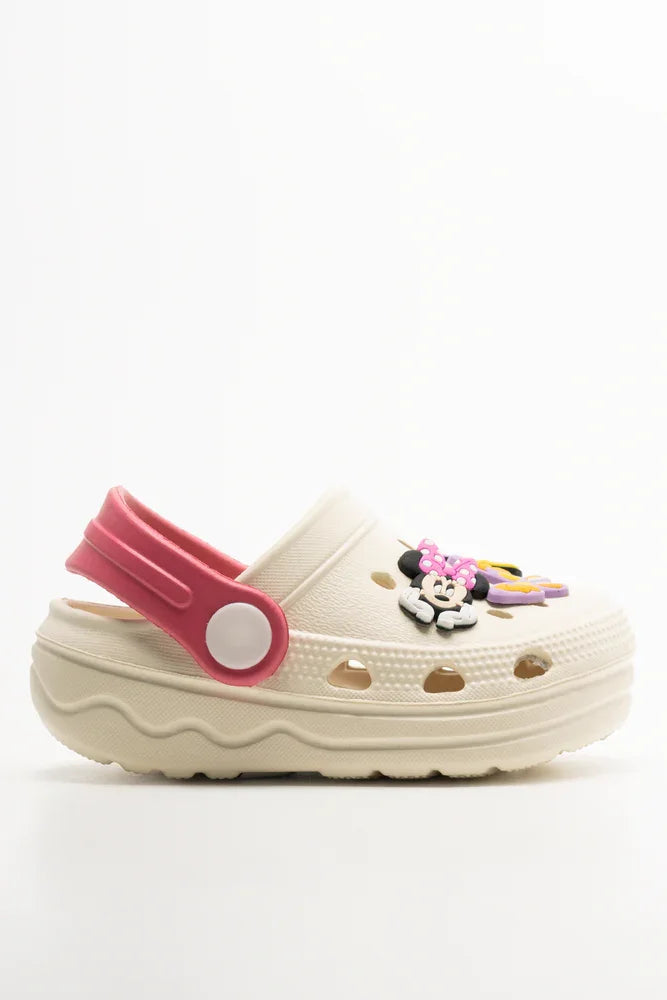 Minni Mouse Clogs Cream