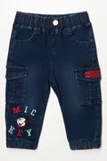 Mickey Mouse Denim Cargo Blue