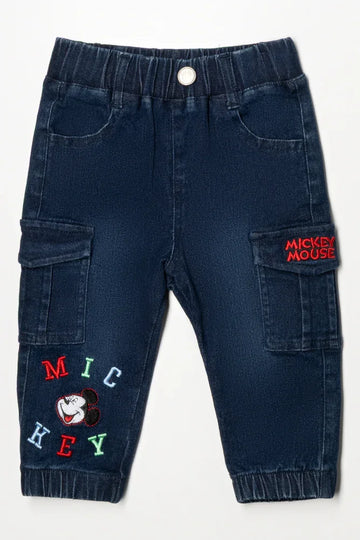 Mickey Mouse Denim Cargo Blue