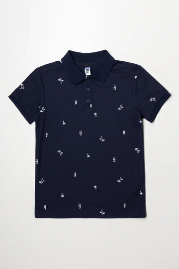 Short Sleeve Golfer Navy