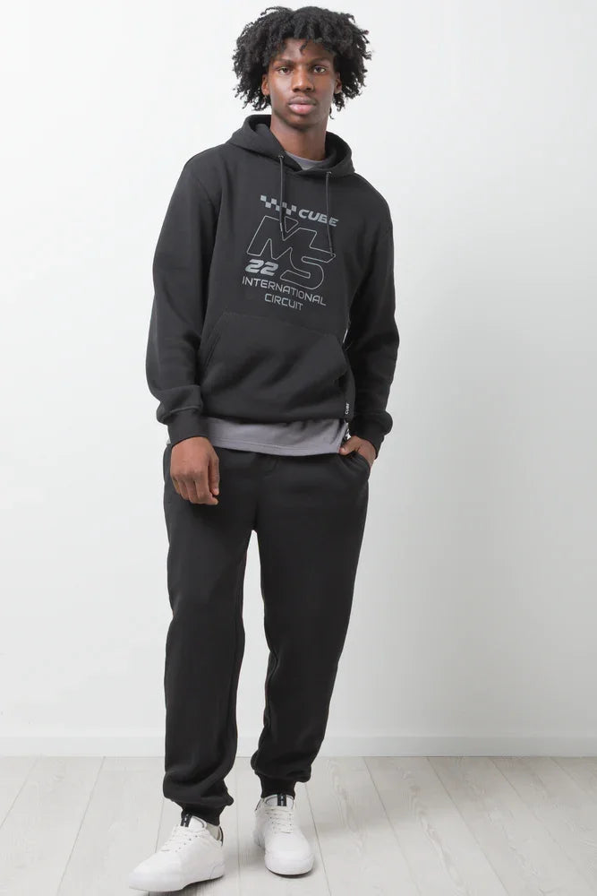 Cuffed Jogger Trackpants Black